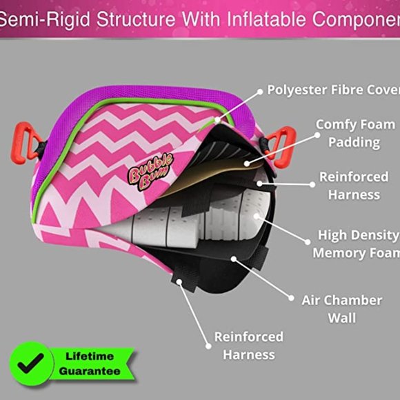 Bumble Bum Inflatable Backless Booster Seat Perfect for Travelling - Picture 2 of 7